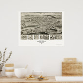 Orbisonia & Rock Hill, PA Panoramic Map - 1906 Poster (Keuken)