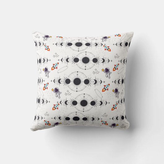 Orbit Buddies: Astronaut, Rocket & fasen van de M Kussen (Achterkant)