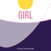 Orbit Girl — 90s Maximalist Poster | Retro Bedrm 