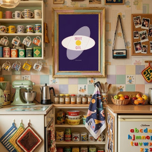 Orbit Girl — 90s Maximalistische Poster   Retro Sl