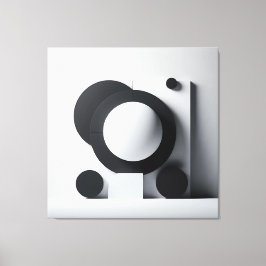 Orbit of Silent Contrast Canvas Afdruk