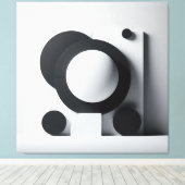Orbit of Silent Contrast Canvas Afdruk (Insitu (Houten vloer))