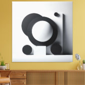 Orbit of Silent Contrast Canvas Afdruk (Insitu (Woonkamer))