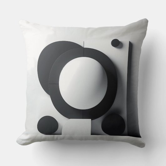 Orbit of Silent Contrast Kussen (Voorkant)