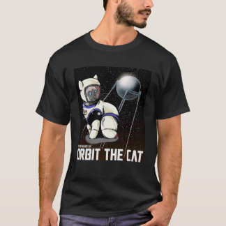 Orbit the Cat Retro T-shirt