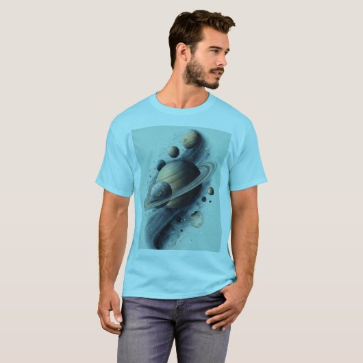 Orbit van stijl t-shirt (Voorkant volledig)