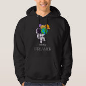 Orbital Dreamer Astronaut Space Lover Hoodie (Voorkant)