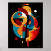 Orbital Equilibrium Modern Geometry Constructivism Poster (Voorkant)