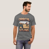 Orbital Outlaws Retro Video Game friends T-shirt (Voorkant volledig)