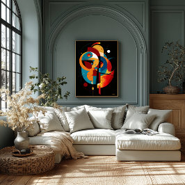 Orbitale Evenwicht Moderne Geometrie Constructivis Poster