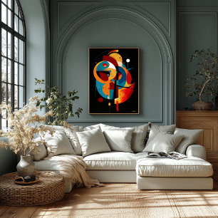 Orbitale Evenwicht Moderne Geometrie Constructivis Poster