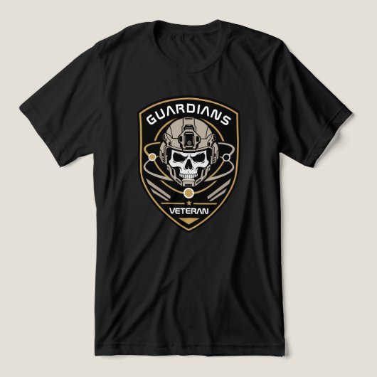 Orbitale Guardian Veteraan Pride Crest Tri-Blend Shirt (Design voorkant)