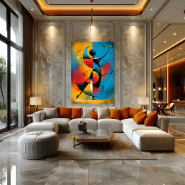 Orbitale Ritme – Moderne Abstracte Geometrie Poster
