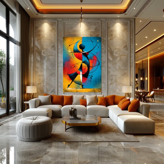 Orbitale Ritme – Moderne Abstracte Geometrie Poster