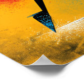 Orbitale Ritme – Moderne Abstracte Geometrie  Poster (Hoek)