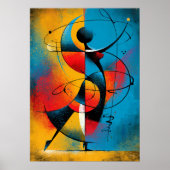 Orbitale Ritme – Moderne Abstracte Geometrie Poster (Voorkant)