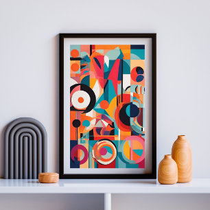 Orbitalen van Kleur en Vorm Poster