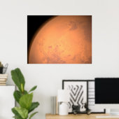 Orbiting Above Valles Marineris Poster (Thuiskantoor)