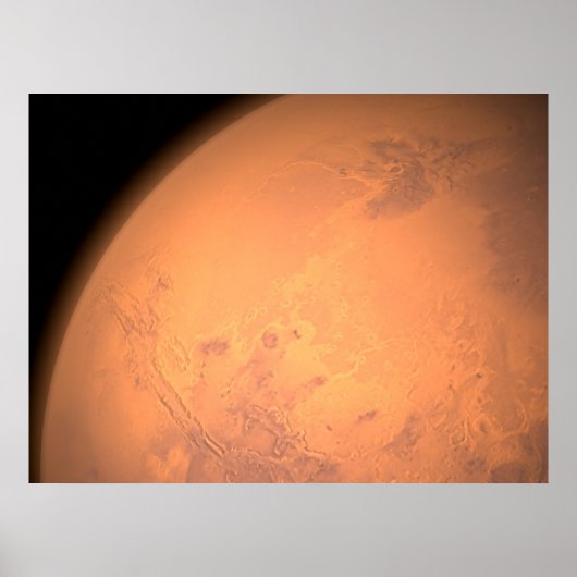 Orbiting Above Valles Marineris Poster (Voorkant)