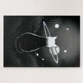 Orbiting Cosmic Cat Jigsaw Puzzle Legpuzzel (Horizontaal)