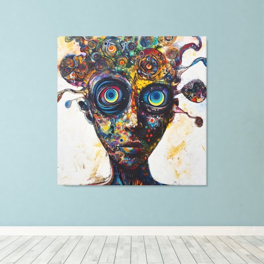 Orbiting-intuïtie Canvas Afdruk (Insitu (Houten vloer))