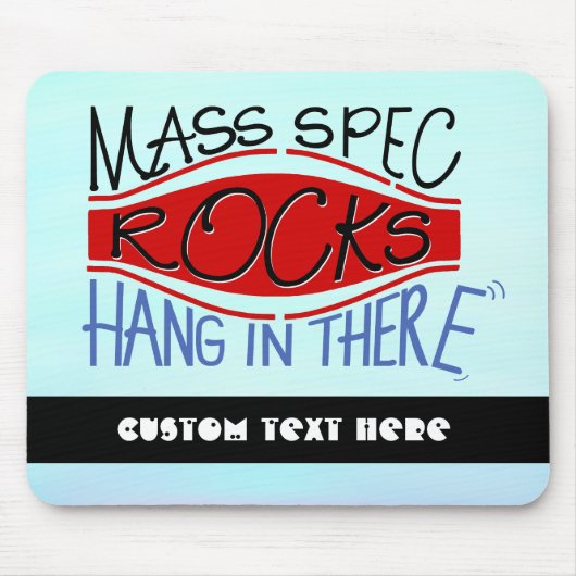 Orbitrap "Mass Spec Rocks", aangepaste tekst Muismat (Voorkant)