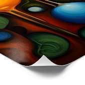 Orbs in gebladerte 5 perfect poster (Hoek)