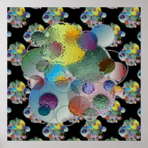 Orbs Planets Abstracte vormen Poster