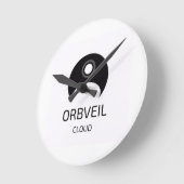 Orbveil Wolken Wandklok (Hoek)