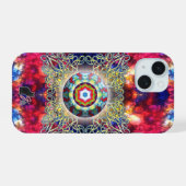 Orbz Kaleid iPhone 15 Case (Achterkant horizontaal)