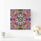 Orbz Kaleid Vierkante Klok (Huis)