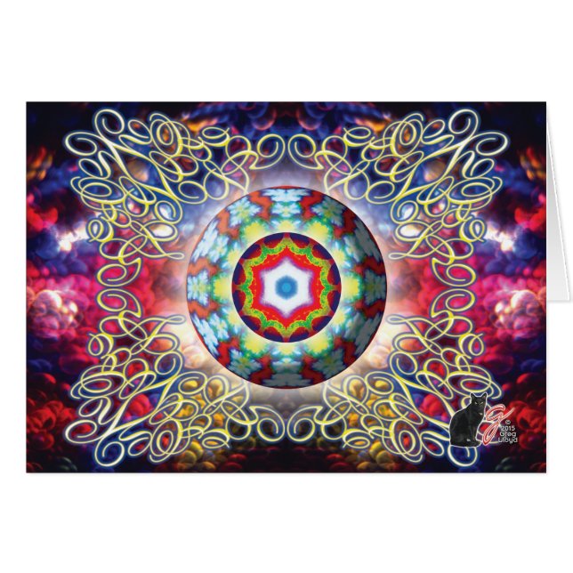 Orbz Kaleid Wenskaart (Voorkant Horizontaal)