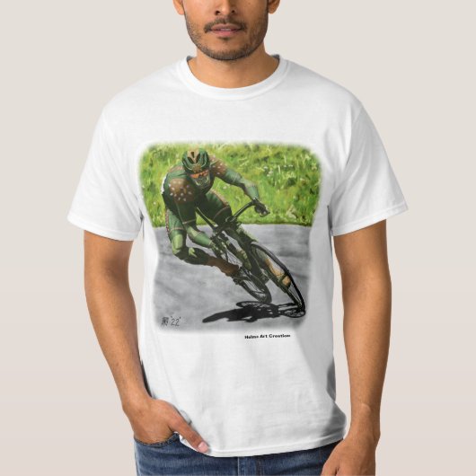 Orc Cyclist Bike Racing Fantasy Art Shirt (Voorkant)