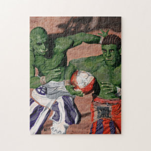 Orc Gladiator Football Fantasy Art Medium Puzzel