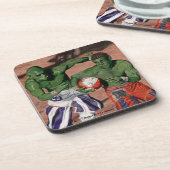 Orc Gladiator Football Fantasy Plastic Onderzetter (Linkerzijde)