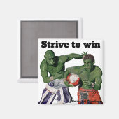 Orc Gladiator Football Sport Fantasy Button Magnet (Voorkant / Achterkant)