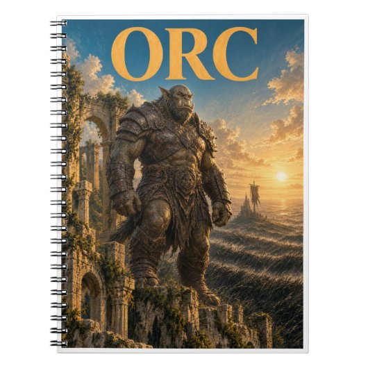 Orc, Gotische Fantasy-Monster Notitieboek (Voorkant)