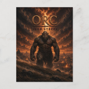 Orc IJzer Steppe Donkere Cinema Briefkaart