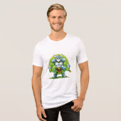 orc krijger Tri-Blend shirt (Voorkant volledig)