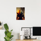 Orc Oorlogsheer Fantasy Poster | D&D Decor 1 (Thuiskantoor)