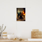 Orc Oorlogsheer Fantasy Poster | D&D Decor 2 (Keuken)
