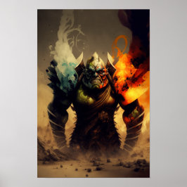 Orc Oorlogsheer Fantasy Poster | D&D Decor 2