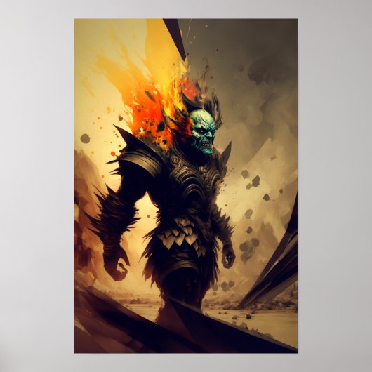 Orc Oorlogsheer Fantasy Poster | D&D Decoratie 3 (Voorkant)