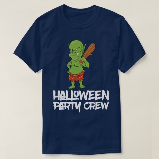 Orc Troll Halloween bijpassend kostuum T-shirt (Design voorkant)