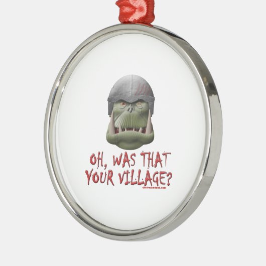 Orc: Was dat je dorp? Metalen Ornament (Links)