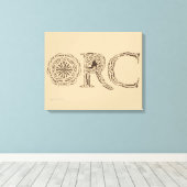 Orc Weapons Collage Canvas Afdruk (Insitu (Houten vloer))