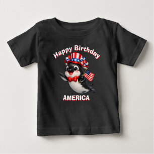 Orca (7d) Patriottisch Kinder T-Shirt