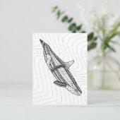 Orca Adult Coloring Briefkaart (Staand voorkant)