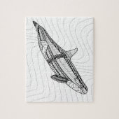 Orca Adult Coloring Puzzle Legpuzzel (Verticaal)