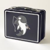 Orca als Fisher met Geviste staaf (Achterkant)